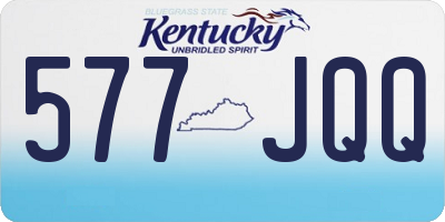 KY license plate 577JQQ