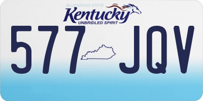 KY license plate 577JQV