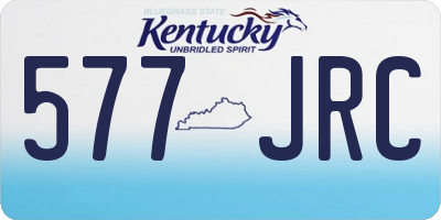 KY license plate 577JRC