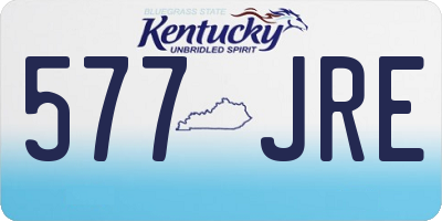 KY license plate 577JRE