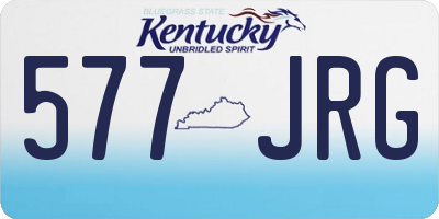 KY license plate 577JRG