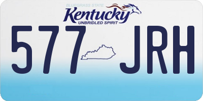KY license plate 577JRH