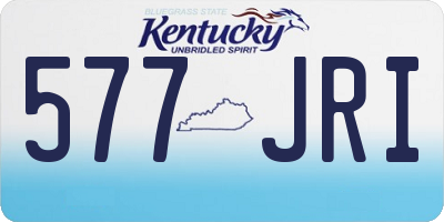 KY license plate 577JRI