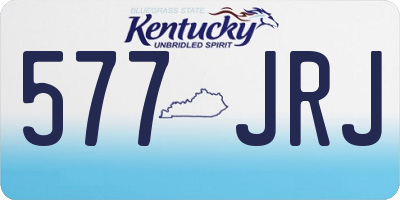 KY license plate 577JRJ