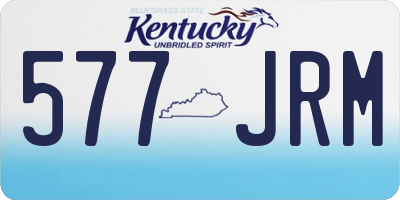 KY license plate 577JRM