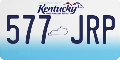 KY license plate 577JRP