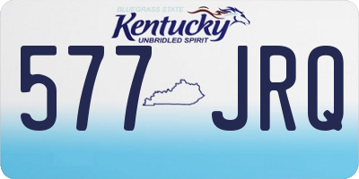 KY license plate 577JRQ