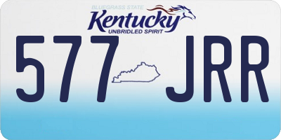 KY license plate 577JRR