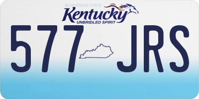 KY license plate 577JRS