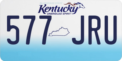 KY license plate 577JRU