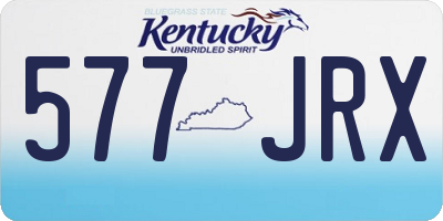KY license plate 577JRX