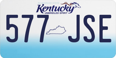 KY license plate 577JSE
