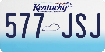 KY license plate 577JSJ
