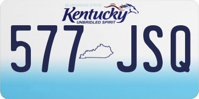 KY license plate 577JSQ