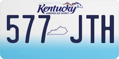 KY license plate 577JTH
