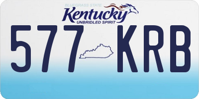 KY license plate 577KRB