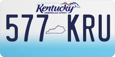 KY license plate 577KRU