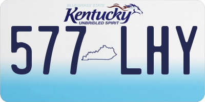 KY license plate 577LHY