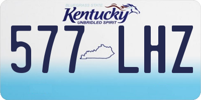 KY license plate 577LHZ
