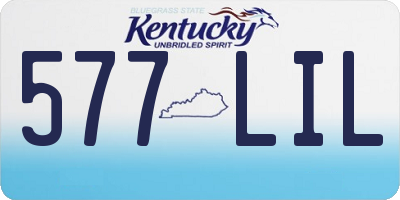 KY license plate 577LIL