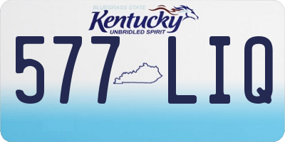 KY license plate 577LIQ
