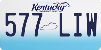 KY license plate 577LIW