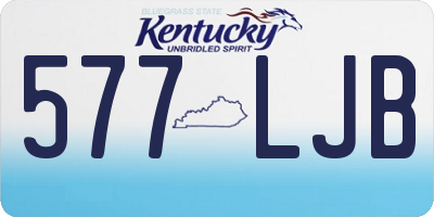 KY license plate 577LJB