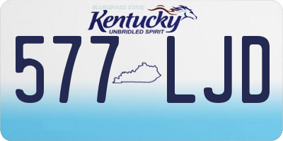 KY license plate 577LJD