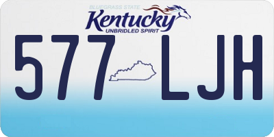 KY license plate 577LJH