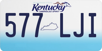 KY license plate 577LJI