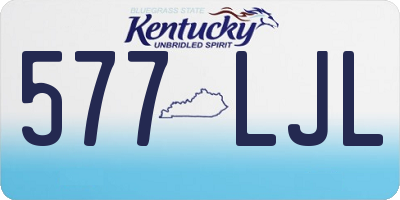 KY license plate 577LJL