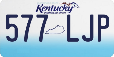 KY license plate 577LJP