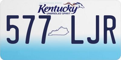 KY license plate 577LJR