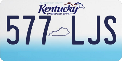 KY license plate 577LJS