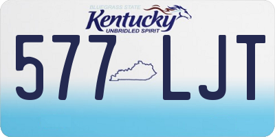 KY license plate 577LJT