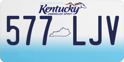 KY license plate 577LJV