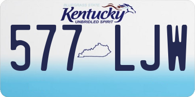 KY license plate 577LJW
