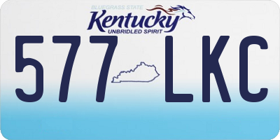 KY license plate 577LKC