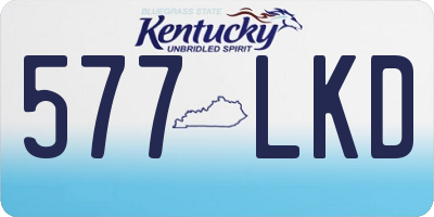 KY license plate 577LKD