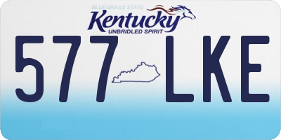KY license plate 577LKE