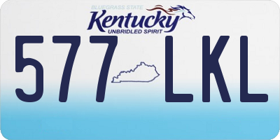 KY license plate 577LKL