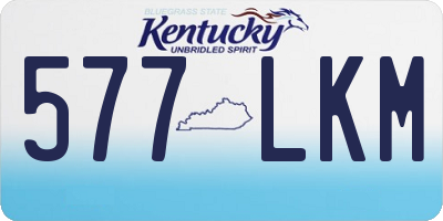 KY license plate 577LKM
