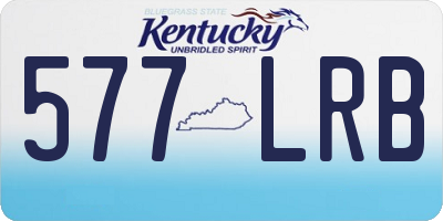 KY license plate 577LRB