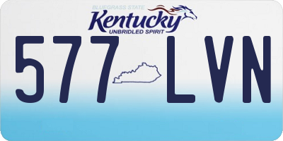 KY license plate 577LVN