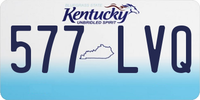 KY license plate 577LVQ