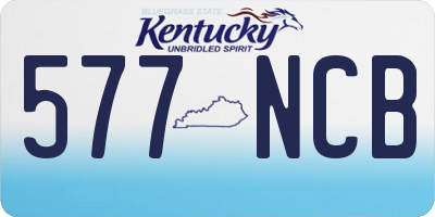 KY license plate 577NCB