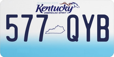 KY license plate 577QYB