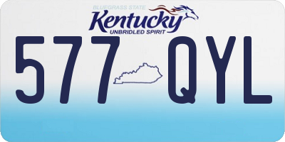 KY license plate 577QYL