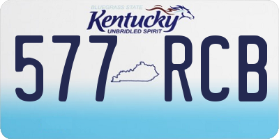 KY license plate 577RCB