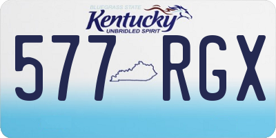 KY license plate 577RGX